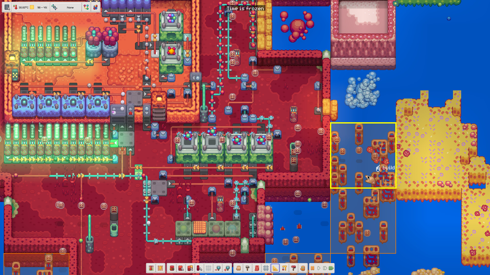 Production and logistics inside an expanded cell.